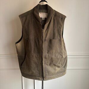 Filson tin cloth insulated vest, size XL ~ pre-owned!
